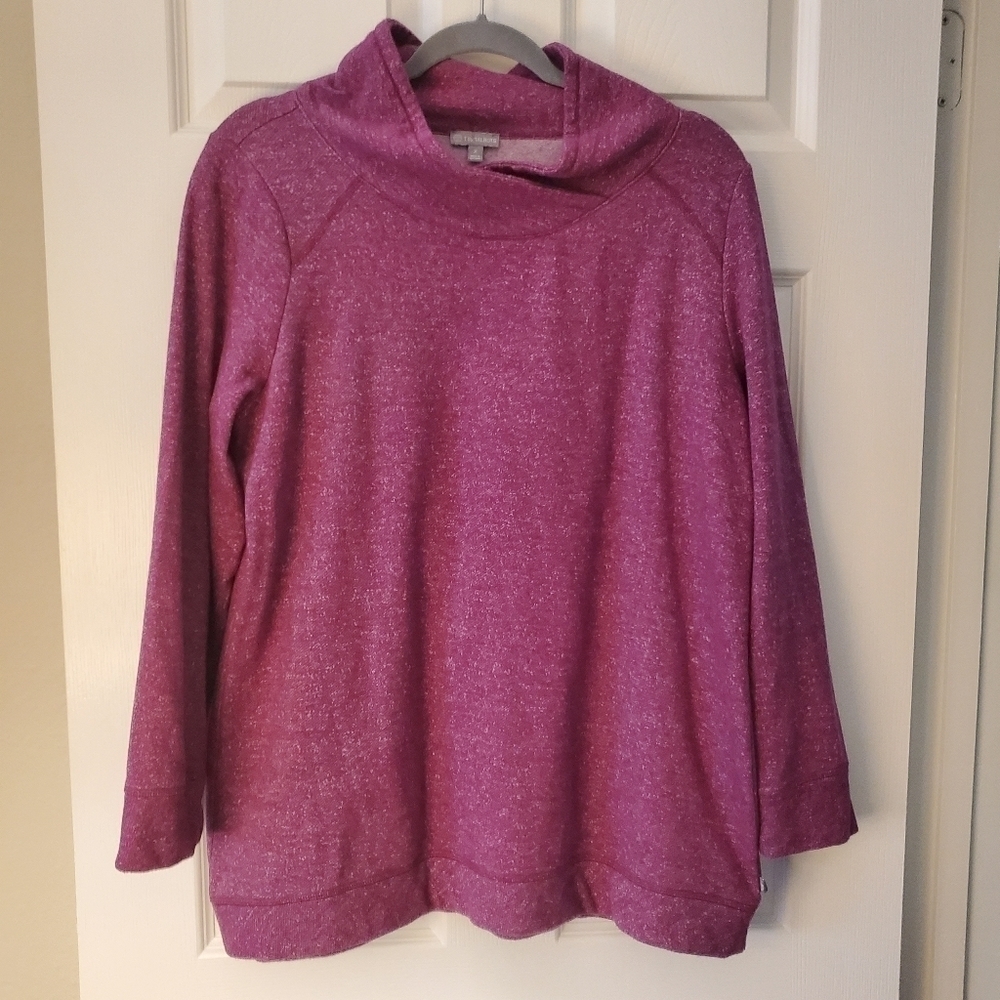 Talbots Soft Purple Fleece Sweater Size X (XL)